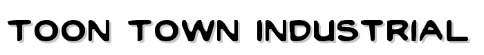 Toon Town Industrial Light font